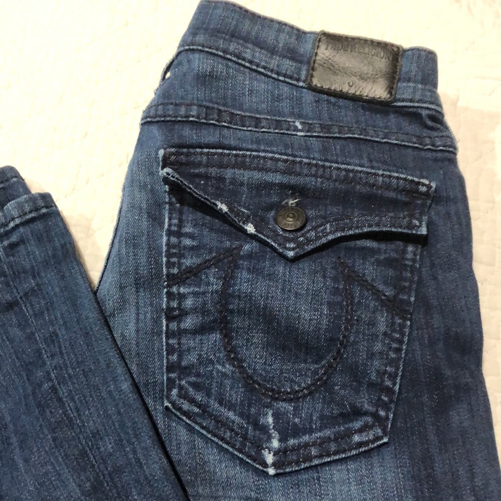 True Religion Becca Jeans Skinny Bootcut w/flap Earths Mystery - Picture 1 of 12